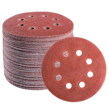 5 Inch 8 Hole Hook and Loop Adhesive Sanding Discs Sandpaper for Random Orbital Sander 40 60 80 120 180 240 320 grit